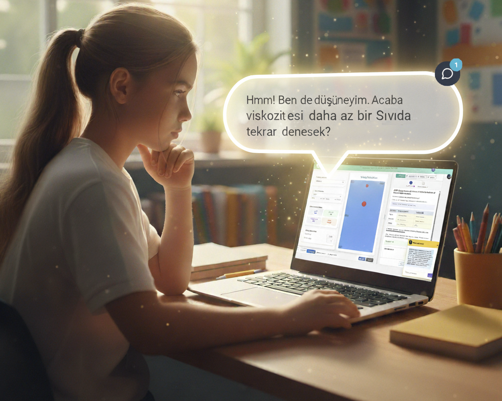 Öğrenci Explorín platformunu kullanırken